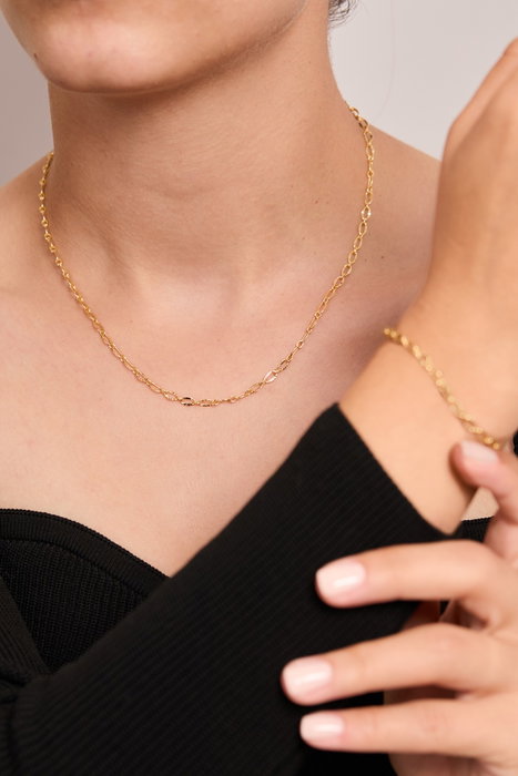 Heliophilia Silver Conjunto de Collar y Pulsera de Metal Oro Heliophilia Silver Conjunto de Collar y Pulsera de Metal Oro